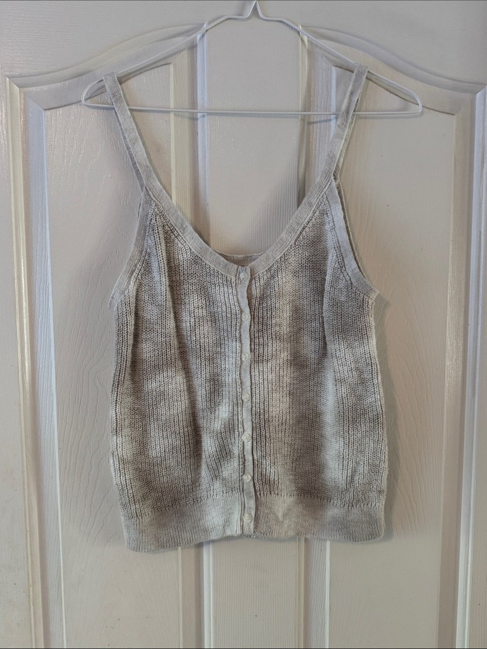 Abercrombie & Fitch Garment Dyed Button Front Sweater Tank Size Small
